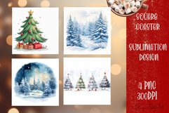 Happy Christmas Coaster Design |Square Coaster Product Image 1