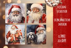 Happy Christmas Coaster Design |Square Coaster Product Image 1