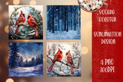 Happy Christmas Coaster Design |Square Coaster Product Image 1