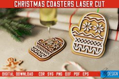 Christmas Coasters Laser Cut Bundle | Cup Coasters | Holiday Product Image 8