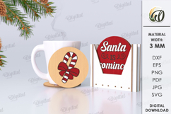 Christmas Coasters With Boxes Bundle Lasercut. Christmas SVG Product Image 13