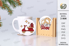 Christmas Coasters With Boxes Bundle Lasercut. Christmas SVG Product Image 9