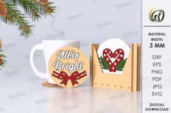 Christmas Coasters With Boxes Bundle Lasercut. Christmas SVG Product Image 10