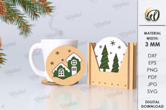 Christmas Coasters With Boxes Bundle Lasercut. Christmas SVG Product Image 12