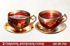 Christmas Coffee Clipart Sublimation, Christmas PNG Product Image 1
