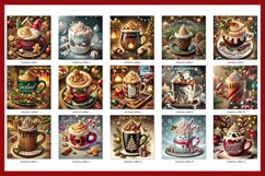 Christmas Coffee Coaster Bundle, Square Coaster Product Image 2