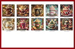 Christmas Coffee Coaster Bundle, Square Coaster Product Image 4