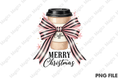 Christmas Coffee Cup Clipart PNG Product Image 1