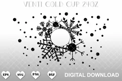 Christmas starbucks cup svg, venti cold cup svg wrap Product Image 2