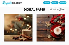 Christmas Coffee Seamless Digital Paper Product Image 1