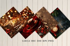 Christmas Coffee Seamless Digital Paper Bundle Product Image 2