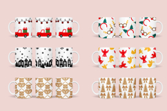christmas coffee mug sublimation wrap glass mug wrap svg presized for 11oz and 15oz glass mug are sublimation files