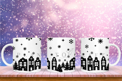 christmas coffee mug sublimation wrap glass mug wrap svg presized for 11oz and 15oz glass mug are sublimation files