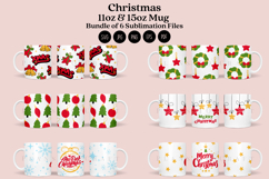 christmas coffee mug sublimation wrap glass mug wrap svg presized for 11oz and 15oz glass mug are sublimation files
