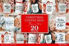 FUNNY CHRISTMAS QUOTES CUT FILES BEING USED AS A CHRISTMAS COFFE MUG PRINTS
