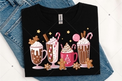 Christmas Coffee Pink Coquette Bow Png Product Image 2