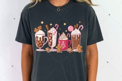 Christmas Coffee Pink Coquette Bow Png Product Image 1