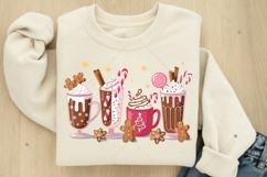 Christmas Coffee Pink Coquette Bow Png Product Image 4