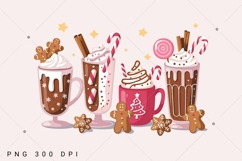 Christmas Coffee Pink Coquette Bow Png Product Image 6