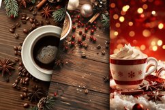 Christmas Coffee Seamless Digital Paper Bundle Product Image 4