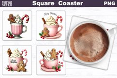 Christmas Square Coaster Bundle | Christmas Cocktail Coaster Product Image 2