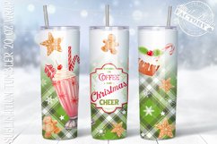 Vintage Christmas Tumbler PNG, Christmas coffee tumbler Product Image 1