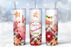 Vintage Christmas Tumbler PNG, Christmas coffee tumbler Product Image 1