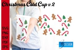 Christmas Cold Cup 24 oz|SVG Bundle|24oz Venti Full Wrap v.2 Product Image 11