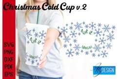 Christmas Cold Cup 24 oz|SVG Bundle|24oz Venti Full Wrap v.2 Product Image 3