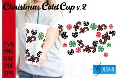 Christmas Cold Cup 24 oz|SVG Bundle|24oz Venti Full Wrap v.2 Product Image 5