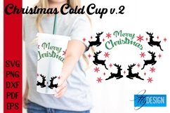 Christmas Cold Cup 24 oz|SVG Bundle|24oz Venti Full Wrap v.2 Product Image 6