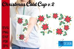 Christmas Cold Cup 24 oz|SVG Bundle|24oz Venti Full Wrap v.2 Product Image 7