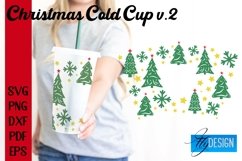 Christmas Cold Cup 24 oz|SVG Bundle|24oz Venti Full Wrap v.2 Product Image 9