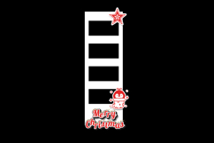 Christmas collage photo frame template decoration isolated Product Image 1