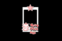 Christmas collage photo frame template decoration vector Product Image 1