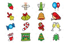 Christmas Color Icons | 100 Christmas Icons Mega Pack Product Image 2