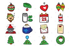 Christmas Color Icons | 100 Christmas Icons Mega Pack Product Image 3