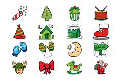 Christmas Color Icons | 100 Christmas Icons Mega Pack Product Image 4