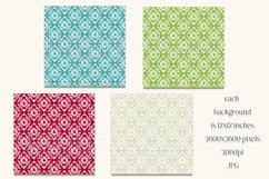 Christmas Background, Christmas Eight Color Palette, Damask Product Image 2