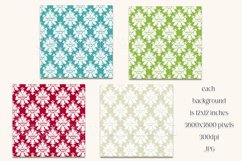 Christmas Background, Christmas Eight Color Palette, Damask Product Image 2