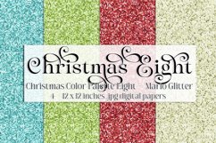 Christmas Background, Christmas Eight Palette, Marlo Glitter Product Image 1