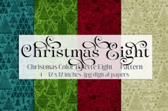 Christmas Background, Christmas Eight Color Palette, Pattern Product Image 1