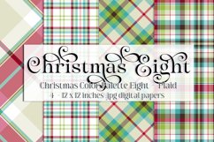 Christmas Background, Christmas Eight Color Palette, Plaid 2 Product Image 1