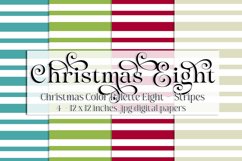 Christmas Background, Christmas Eight Color Palette, Stripes Product Image 1