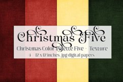 Christmas Background, Christmas Five Color Palette, Texture Product Image 1