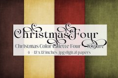 Christmas Background, Christmas Four Color Palette, Texture Product Image 1