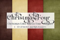 Christmas Background, Christmas Four Color Palette, Texture Product Image 1