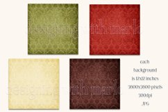 Christmas Background, Christmas Four Color Palette, Vintage Product Image 2