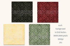 Christmas Background, Christmas One Color Palette, Damask Product Image 2