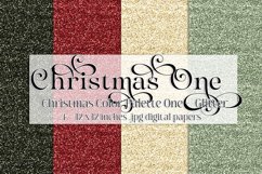 Christmas Background, Christmas One Color Palette, Glitter Product Image 1